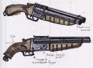 Sawed-off shotgun concept art by Adam Adamowicz