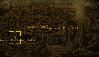 Weather monitoring station map