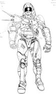 Concept drawing for Environmental Armor