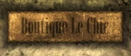 Boutique Le Chic sign