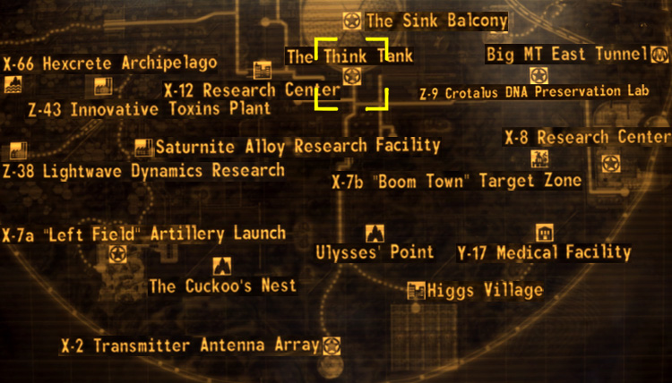 The Think Tank, Old World Blues DLC Fallout New Vegas. Via Fallout Wiki