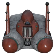 Alien invader jet pack front