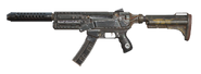 Modifications: stabilized short barrel, forceful stock, piercing magazine