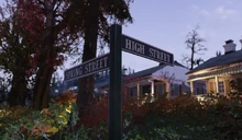 FO76 Road sign Spring High