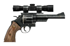 .44 magnum revolver with scope