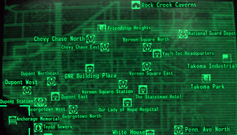 Map of the World, Appendix - Fallout 3: Operation Anchorage Game Guide