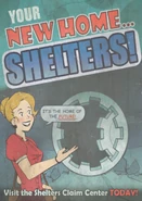Shelters advertisement poster