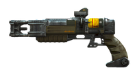 Modifications: short barrel, standard grip, reflex sight, beam splitter