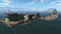 FO4 Spectacle Island (Floating Barge)
