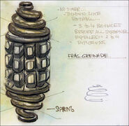 Frag grenade concept art by Adam Adamowicz.