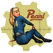 The pinup featured on the restored bomber, depicting the Boomers' leader, Pearl, as a young woman