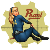 B-29's artwork showing a young Pearl