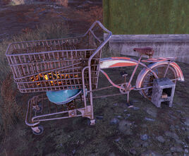 F076 Grocery cart grill
