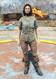 Green shirt and combat boots Fallout 4 Fallout Wiki Fandom