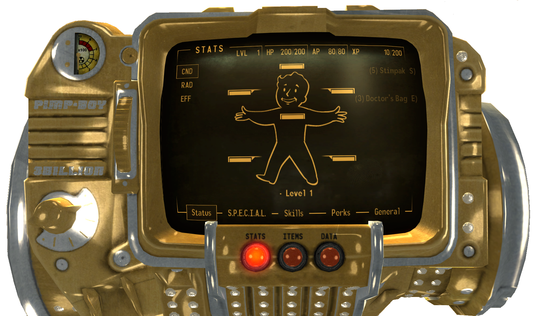 pip boy light new vegas