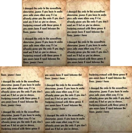 Read between the lines, James