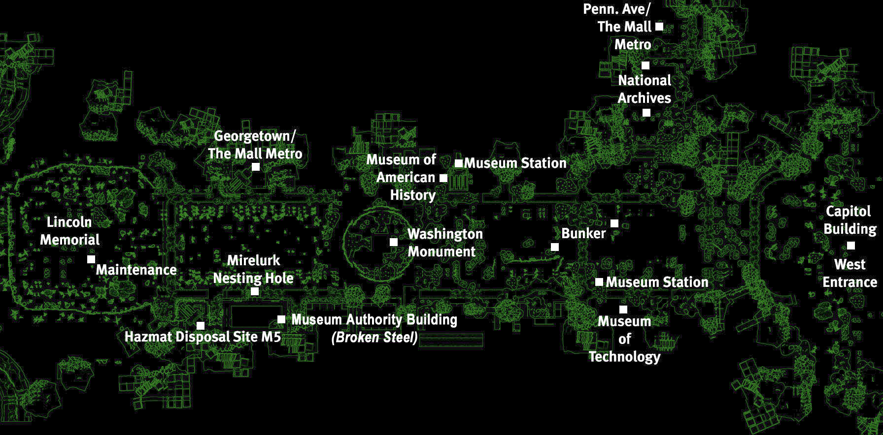 Fallout 3 Metro Map - Fallout Wiki - Neoseeker