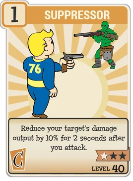 FO76 Suppressor perk