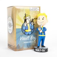 Collectable small guns bobblehead from the Bethesda Store