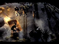 Le cimetière tel qu'il apparaît à Fallout: New Vegas