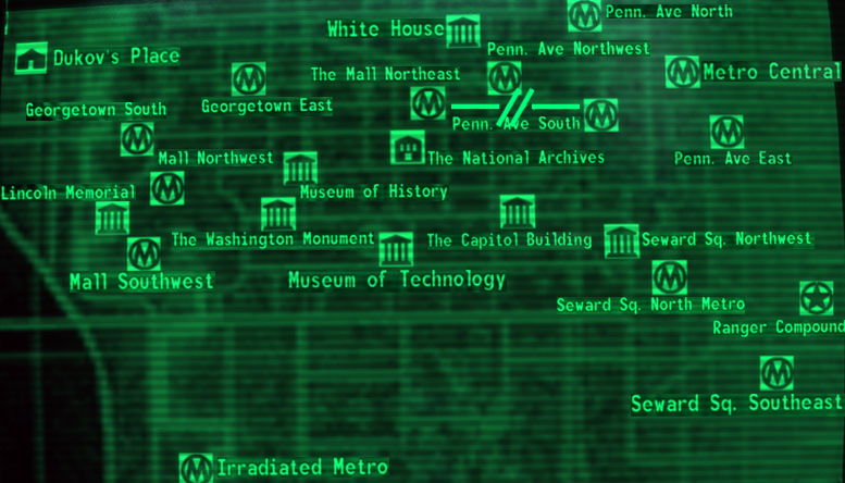 Fallout 3 complete Metro Map. Not designed by me, but i corrected a few  missing Tunnels. May this prevent you having to open 20 Wiki Pages at once!  100% Playthroughs will be