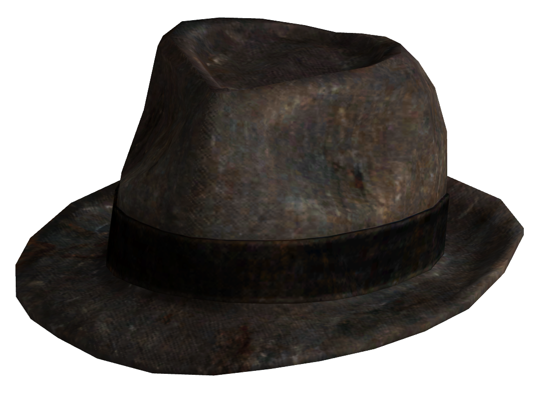 Грязная шляпа. Шляпа мужская Fedora Indiana Jones. Fallout New Vegas шляпа игрока. Фоллаут Нью Вегас шляпы. Шляпа Джима Корбетта.