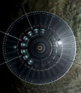 Vista desde arriba de la nave nodriza Zeta