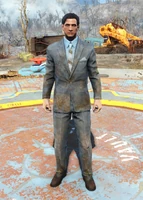 Dirty blue suit (male)