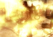 Torcher engulfing the player character in flames