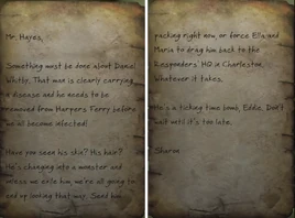 Sharon's angry letter HF