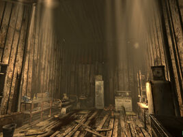 Sniper shack interior