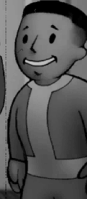 A Vault Boy in the "Leaving The Vault" video of Vault-Tec made for Fallout 3
