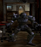 Cain in combat armor