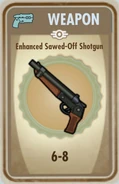 Enhanced sawed-off shotgun card