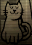 A cat in the Vault 11 sacrificial chamber presentation.