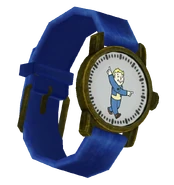 Pre-War kid's outfit watch.png (326 KB) Watch replacing the Pip-Boy 3000 in the Tranquility Lane simulation