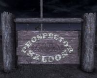 Prospector Saloon Schild