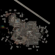 Карта промышленного район Питтсбурга с местонахождением заметок, голозаписей и стальных слитков.