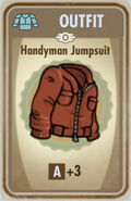 Handyman jumpsuit card