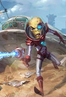 Alien's hero card in Fallout Shelter Online