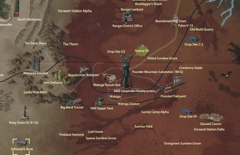 Johnson's Acre map