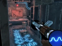 Kennel key in a suitcase in the X-13 research facility