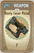 Rusty laser pistol card
