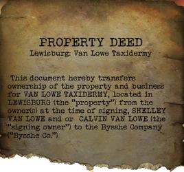Property deed