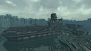 Rivet City, an aircraft carrier