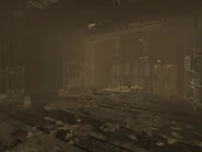 Interior de la casucha