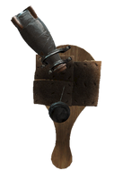 A weaponized Nuka-Cola paddle ball