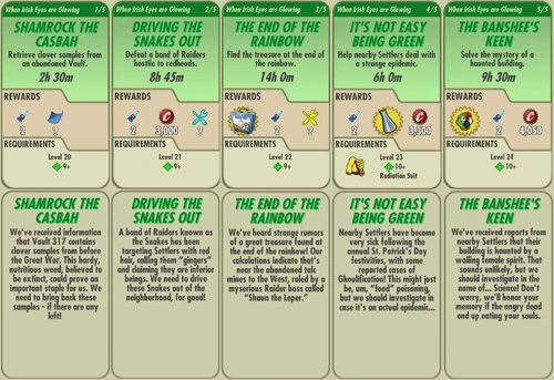 FoS When Irish Eyes are Glowing all.jpg (284 КБ) Опис, нагороди та вимоги.