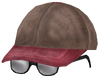 Kid's ballcap with glasses