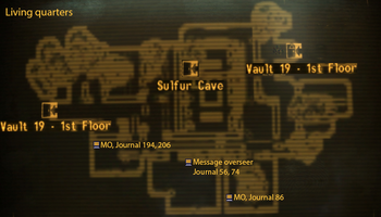 Vault 19 map living quarters